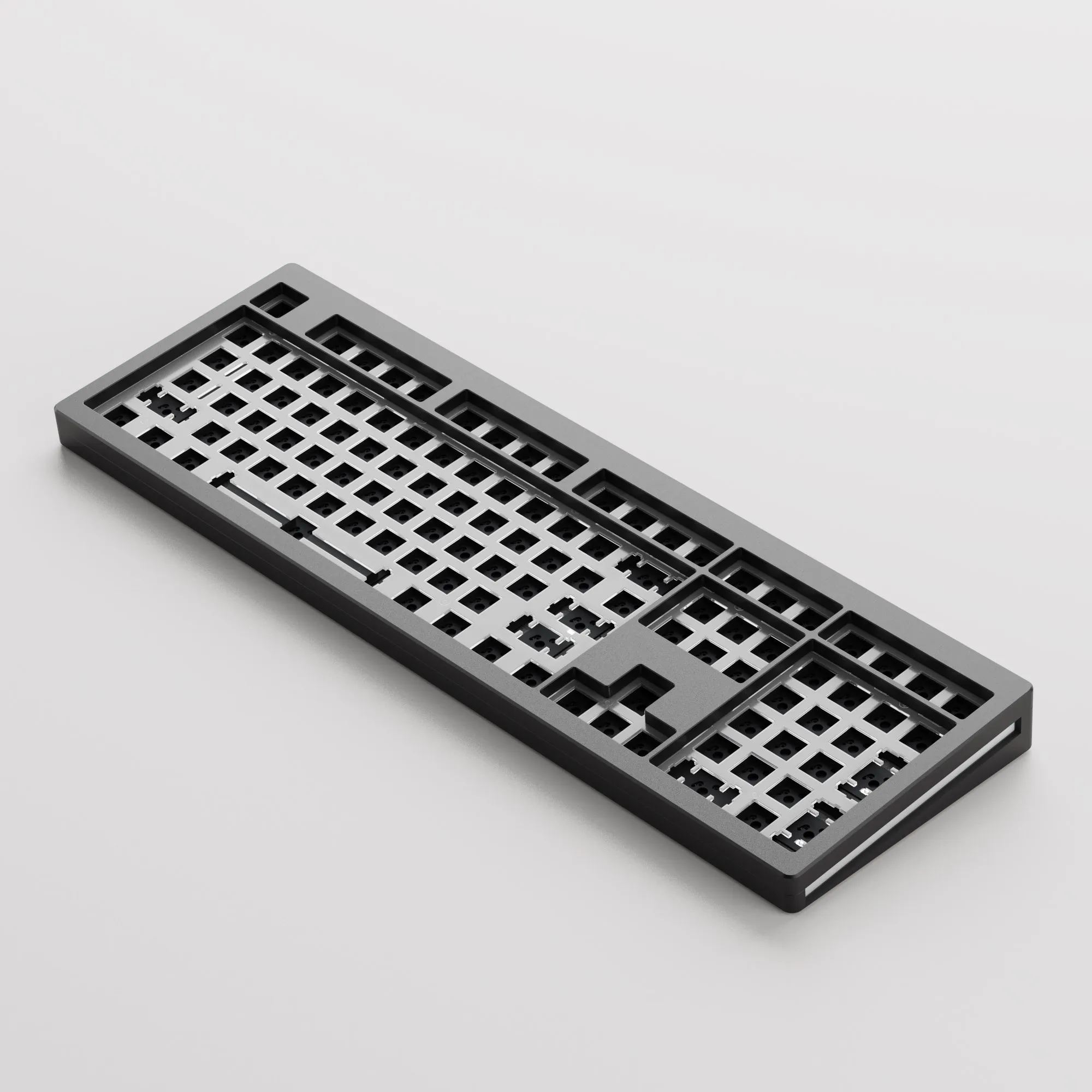 Akko MONSGEEK M5 DIY 키트 풀 사이즈 RGB 핫 스왑 남향 베어본 기계식 CNC 알루미늄 키보드 키트 VIA/QMK 가스켓 마운트