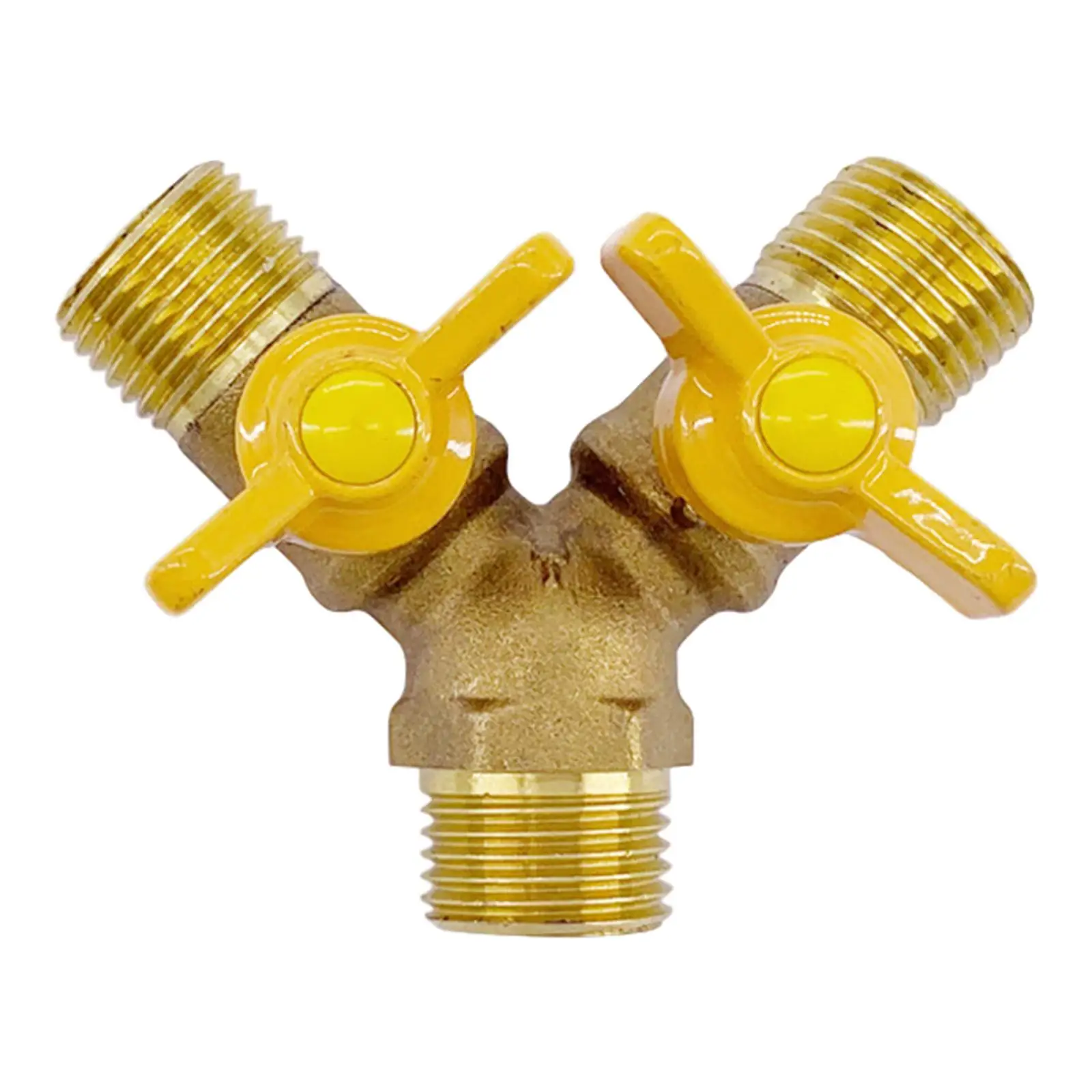 2 Way Gas Hose Tube Connector Spillter Control Adapter Gas Pipe Connector Piece Pipe Fittings 20mm gas pipe connector