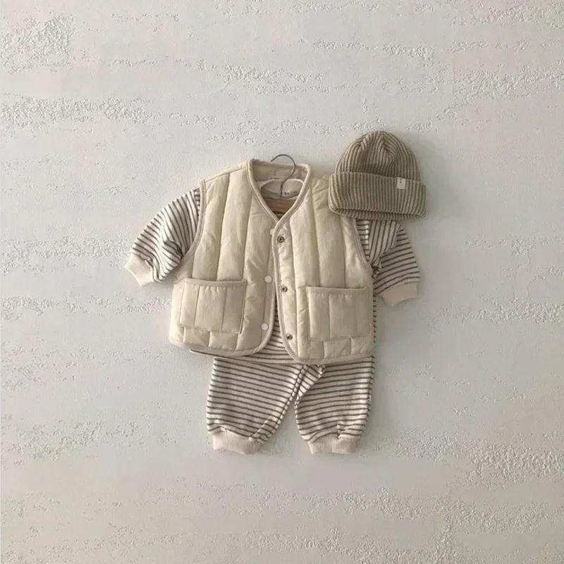 Autumn Winter Children Boys Girls Warm Cotton-Padded Waistcoats Sleeveless Jacket Vest Coat Kids Outerwear children vest