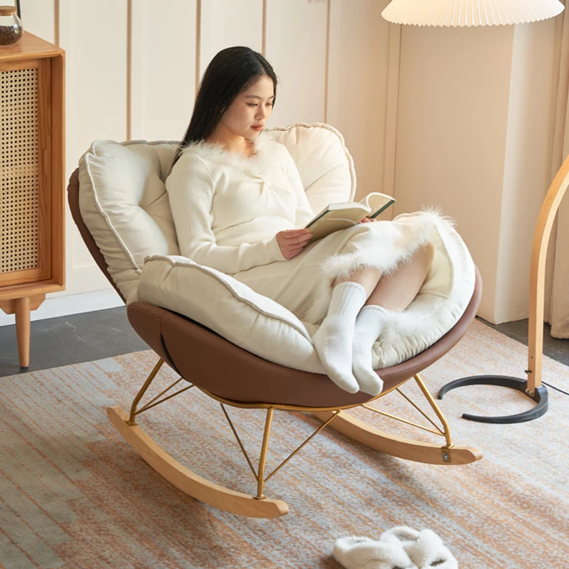 Relax Bedroom Rocking Chair Floor Puffs Sofa Couches Modern Design Recliner Chair Lounge Silla Mecedora Garden Furniture Sets