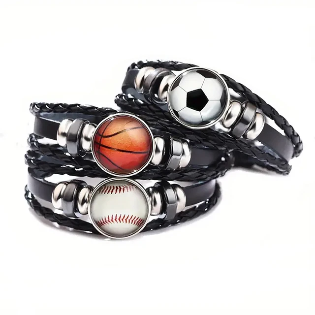 Sweat Bands Wrist Cross Bracelet For Men Soccer Football