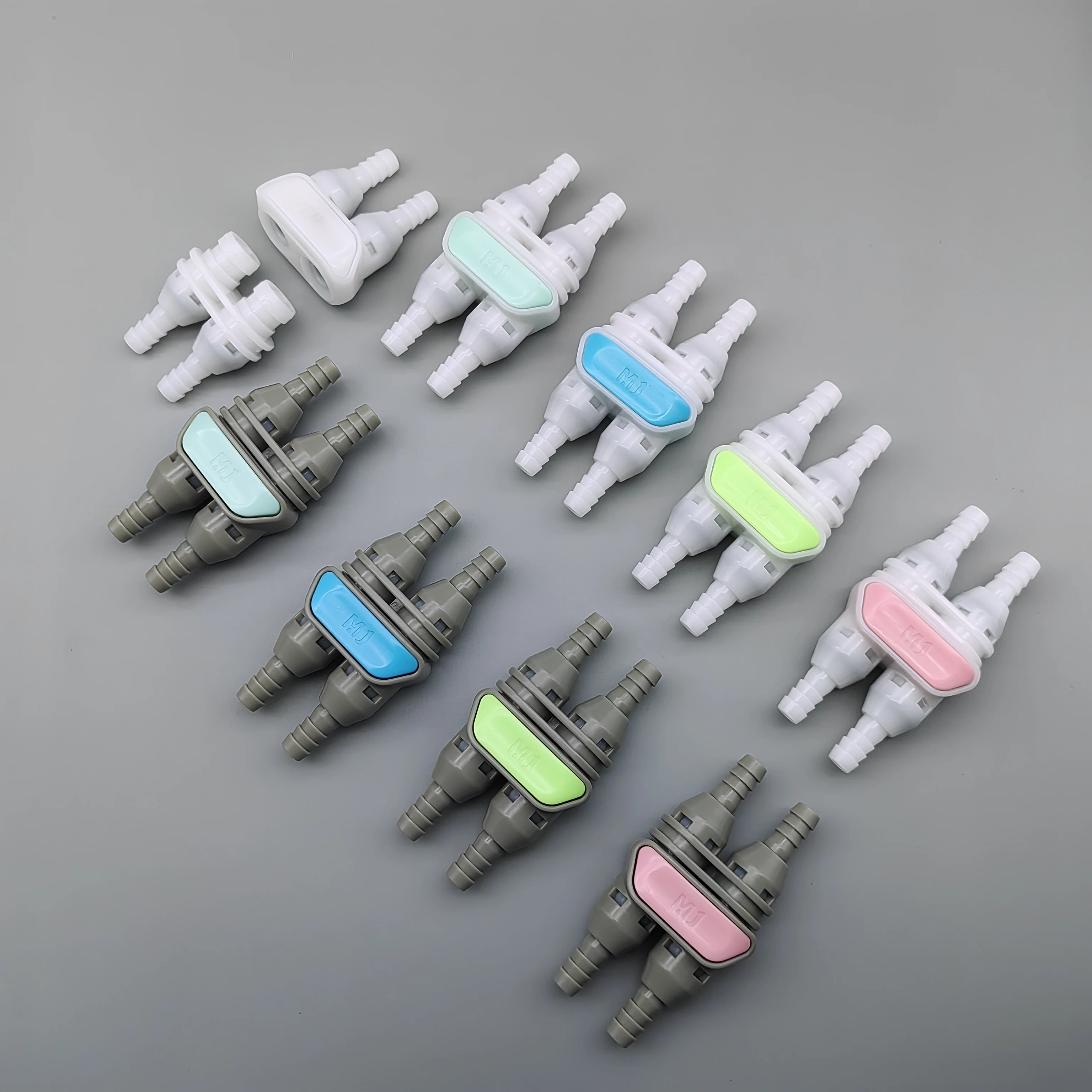 New White Cyan Double Head Female Domestic CPC Quick Connector Quickly Disconnects DPCD22004
