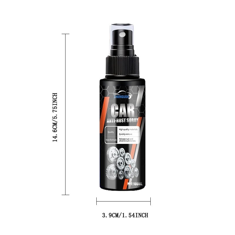 Car Chassis Rust Remover Multi-Functional for Iron Metal Surfaces Maintenance and Repair Removes Iron Oxide Provides Protection