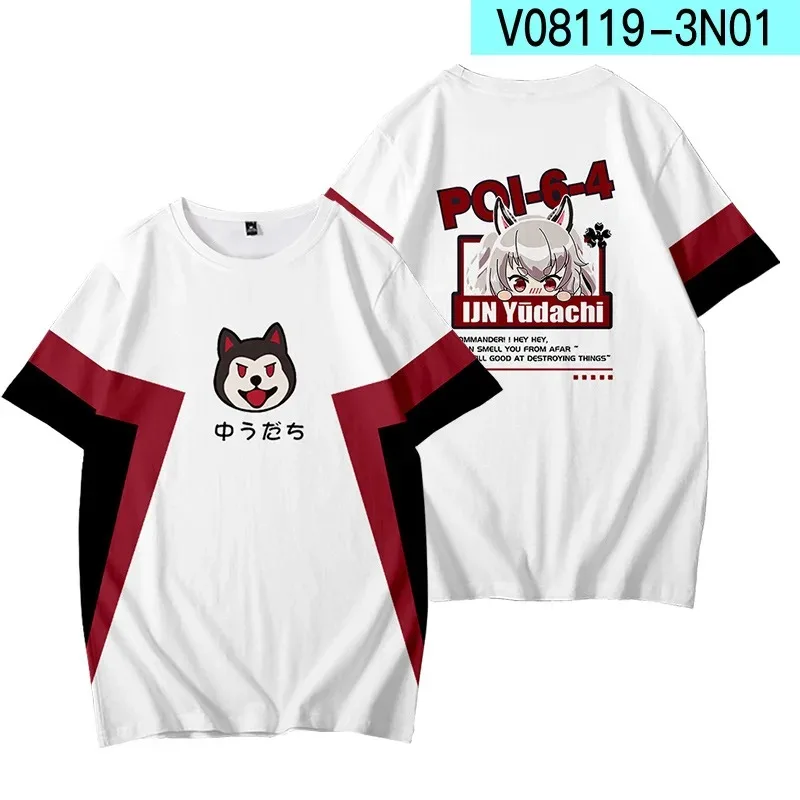 Men's t-shirt game azur lane 3d printing funny tshirt male summer casual t shirt hipster hip-hop shirt homme streetwear 2024