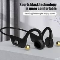 JS7 Bone Conduction Headphones Tf Card Digital Display Fone Headset Hands-free Call Auriculares Sports Open-ear Earphone 1