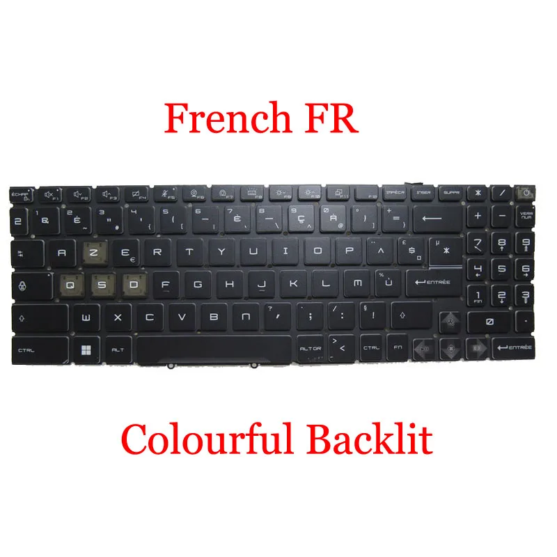 New US Keyboard For MSI Cyborg 15 A12VF A12VE A12VEK A13VF(MS-15K1) Blue Backlit