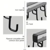 1PC Cabinet Mug Hook, 6-hooks/12-hooks Hanging Cup Holder, Multifunctional Wardrobe Row Hook Organizer Save Storage Space 4