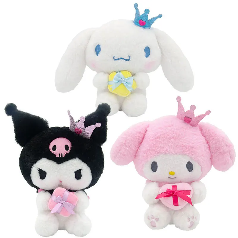 

Sanrio Cinnamoroll Melody Kuromi, мультяшная мягкая подушка, диванная подушка, плюшевые игрушки, подарок для детей на день рождения