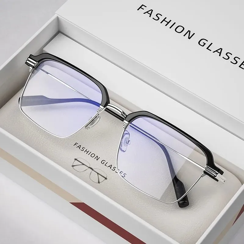 Occhiali da vista Unisex M65037 | Occhiali Rettangolari Neri,Blu in
