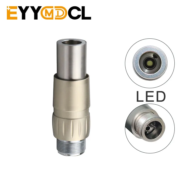 Kit Fibra Optica Plastica Pieza De Mano LED De Alta Velocidad Dental De 4 Orificios Pulsador De Wagner Airless