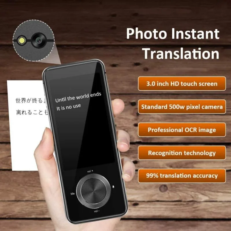 Language Translator Device M9 107 National Languages Intelligent Real-time Voice Recording Text Translation