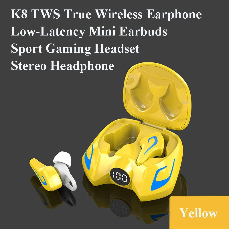 Беспроводные Игровые наушники Bluetooth V5.1 игровые с низкой задержкой 8D стерео