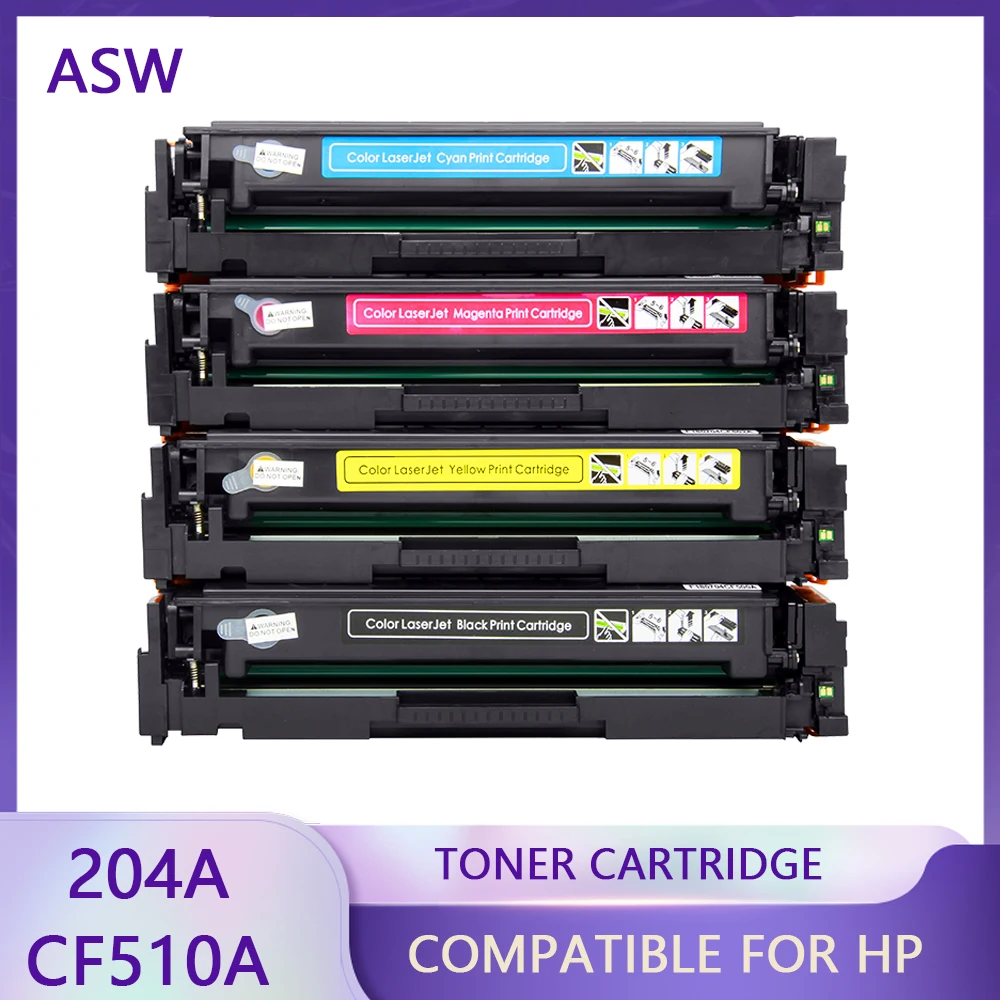 

4PK совместимый картридж с тонером CF510A CF511A 204A для принтера Hp Color LaserJet Pro M154 MFP M180 M180n M181 M181fw