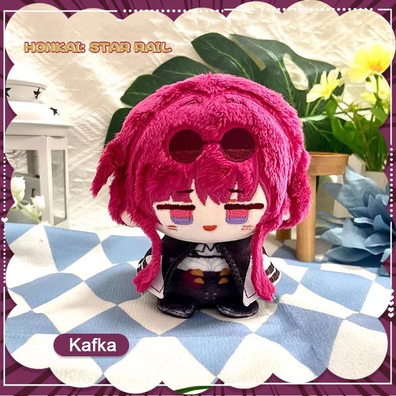 Honkai:Star Rail Plush Pendant Kafka Dan Heng JingYuan Bailu Herta Blade Luocha Stuffed Doll 10cm Keychain Backpack Keyring Gift anime rail game hot kafka danheng herta welt blade yanqing peachskin scroll decorative hanging painting