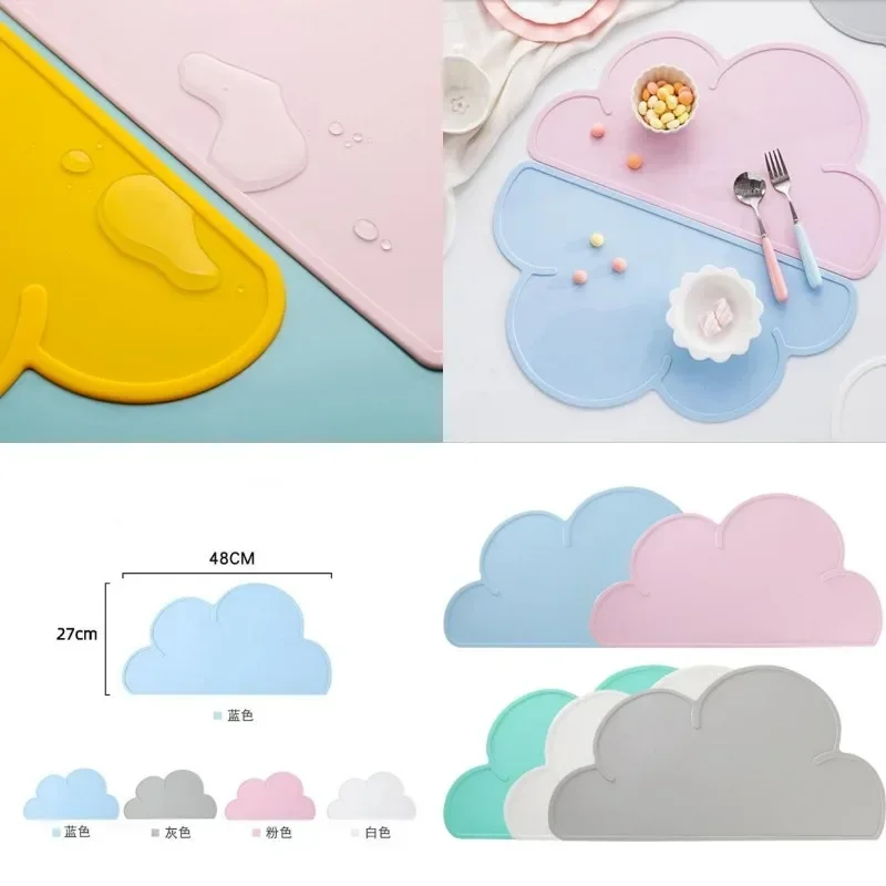 Non-Slip Pet Silicone Bowl Pad Food Mat Leak-Proof Feeding Mats Cushion for Cats Dogs Pet Cat Feeder Dog Bowl Accessories