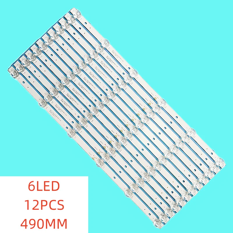 

12pcs/set 6lamp New LED Backlight Strip for MS-YJ-T550-3030-M01800112-06 6255W 6250W 490MM