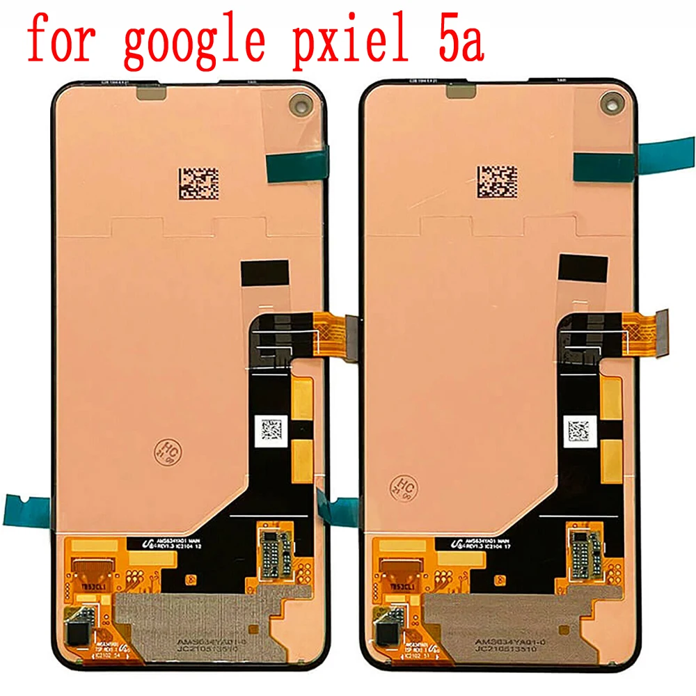 LCD Screen Display For Google Pixel 5a 5G Pixel 5a Display Screen Touch Panel Digitizer For Google Pixel 5 LCD GD1YQ GTT9Q Frame