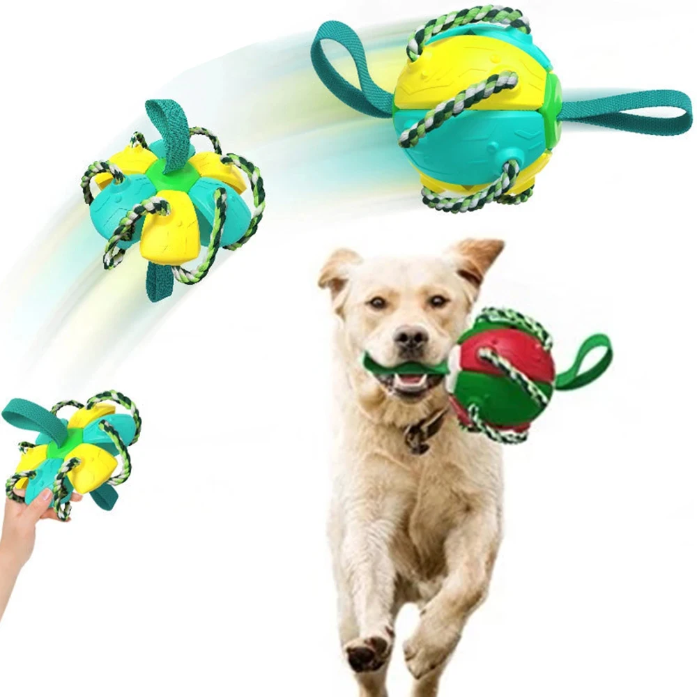 Jouets pour chiens Balle de football avec onglets, Jouets