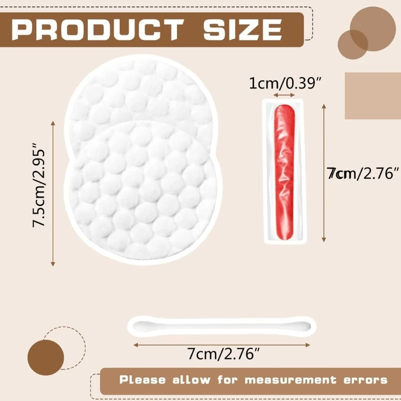 100Pcs/set Hotel Vanities Kits Travel Friendly Hotel Care Set Cotton Swabs 6