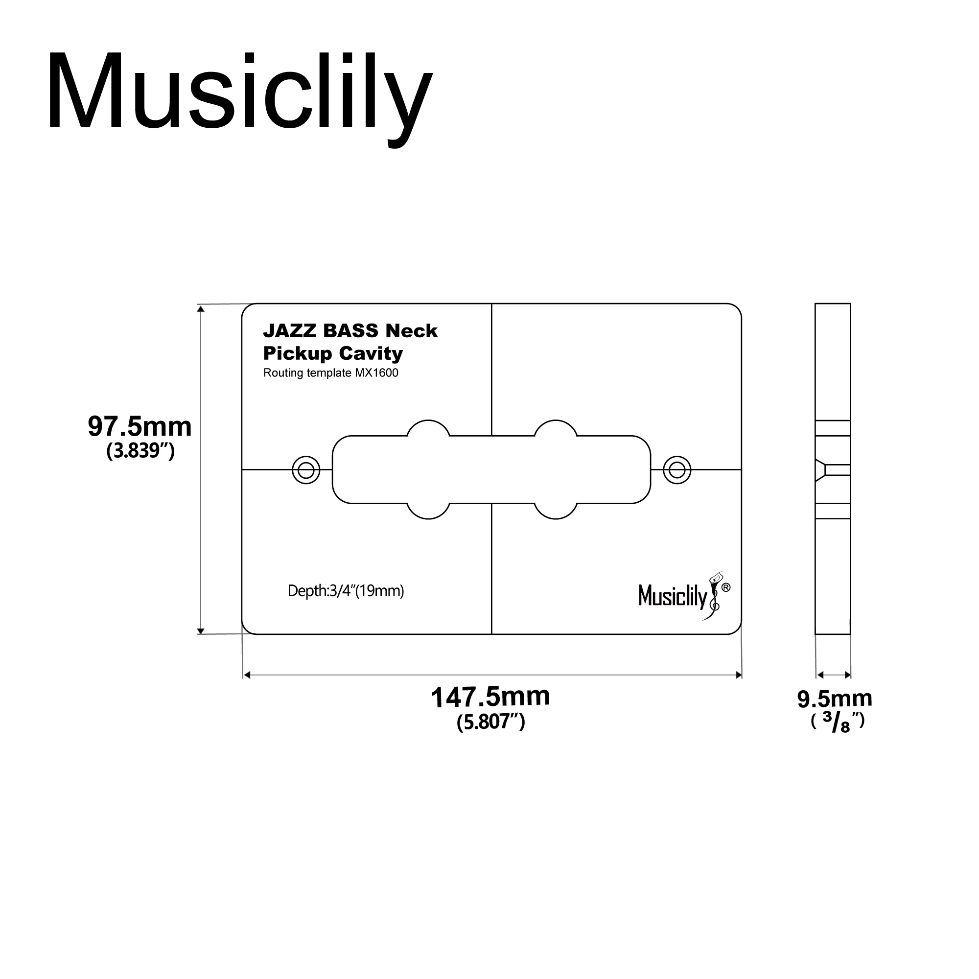かとオーダーページ Amazon | Musiclily Pro CNC 正確なアクリルスタンダード