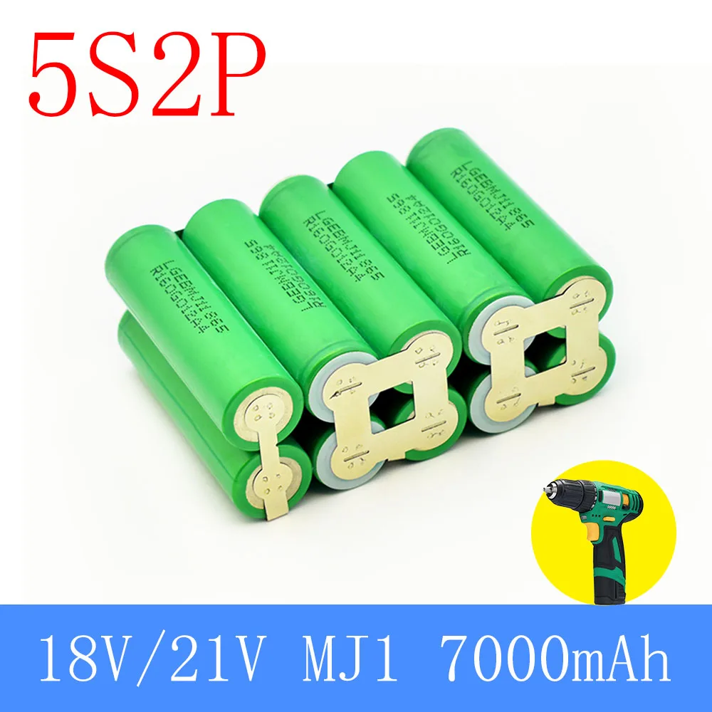 

2s1p 1s3p 3s2p 4s2p 5s2p 8.4v 3.7V 10.8V 16.8v 18V MJ1 Battery Pack 18650 3500 MAh Battery for 18V Screwdriver Battery