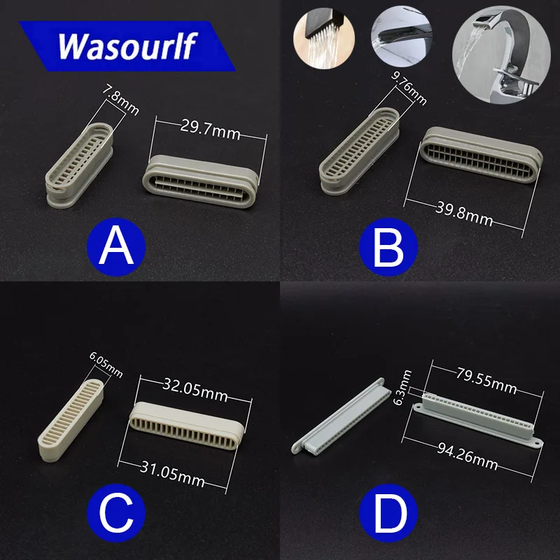 

WASOURLF Water Faucet Oval Square Tap Device Platics Outlet 1 Piece Accessories Bathroon Basin Bedroom Parts Fittings