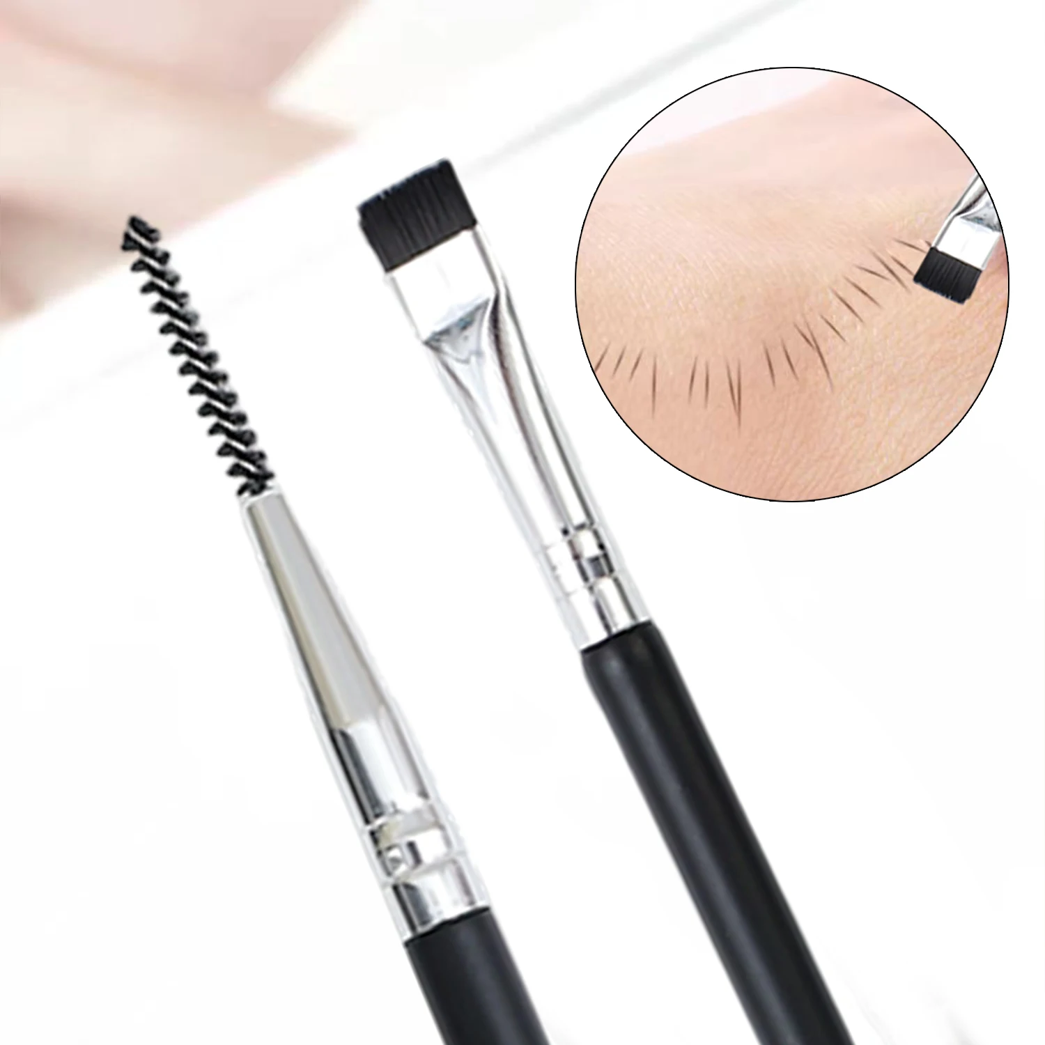 Nylon Black Eyelash Perm Lifting Brush for Makeup