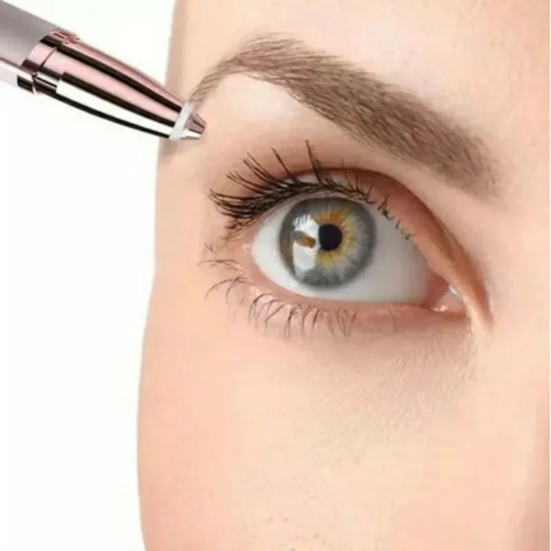 Electric Eyebrow Trimmer Electric Face Eyebrow Hair Trimmer Mini Portable Women Body Shaver Remover Blade Eye Rechargeable 2