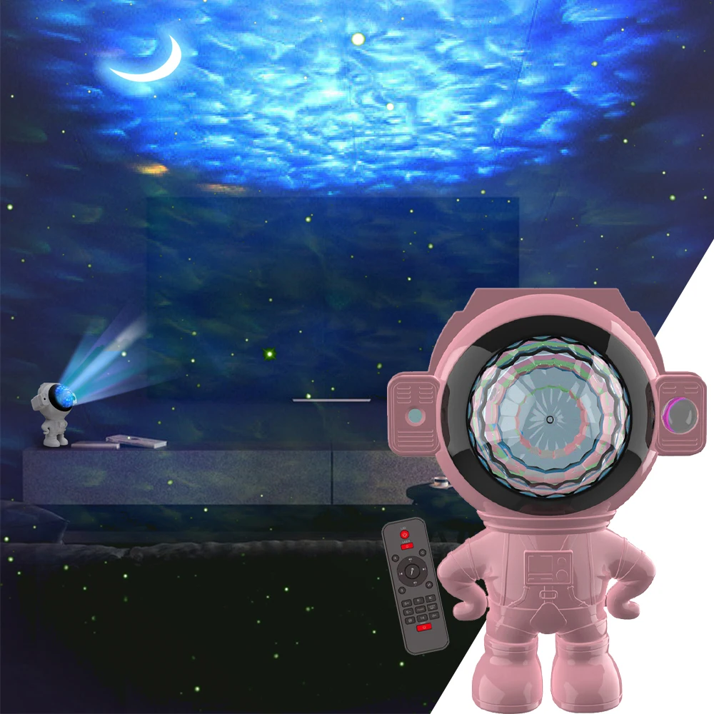 

Starry Star Laser Projector Galaxy LED Night Light White Noise Remote Astronaut Space Laser Projector for Dj Home Party Decor