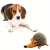 1pc Squeaky Hedgehog Plush Dog Toy，Soft Durable Chew and Interactive Play Companion，cartoon Animal Plush Toy 4