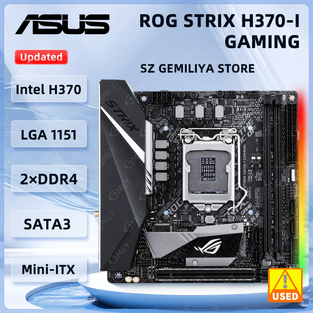 ASUS ROG STRIX H370-I GAMING Motherboard Intel H370 mini-ITX