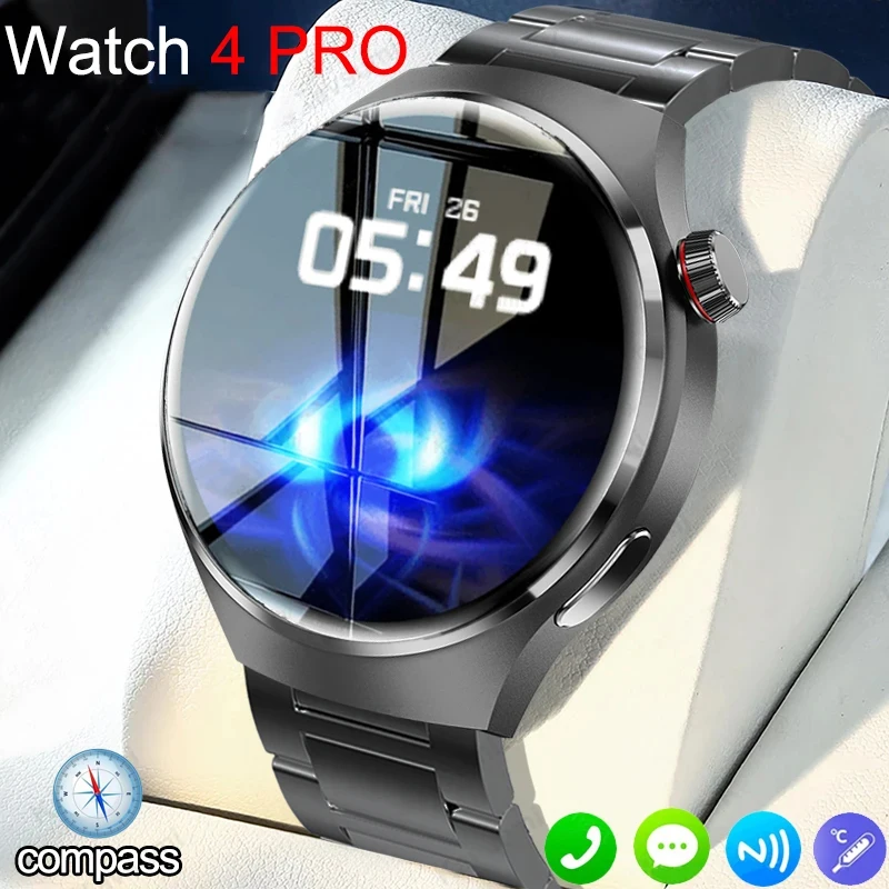 

For Huawei Xiaomi GT4 Pro Smart Watch Men NFC GPS Tracker AMOLED 360*360 HD Screen Heart Rate Bluetooth Call SmartWatch 2023 New