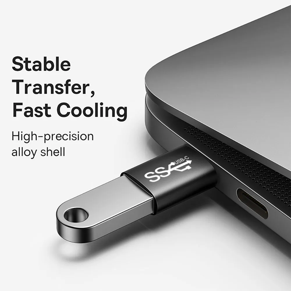 Eonline 3D USB 3.1 OTG Adapter Type-C to USB-A USBC Type C Converter For Macbook Xiaomi Huawei Samsung 10Gbps Data OTG Adapter