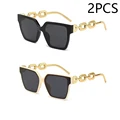 2PCS black beige