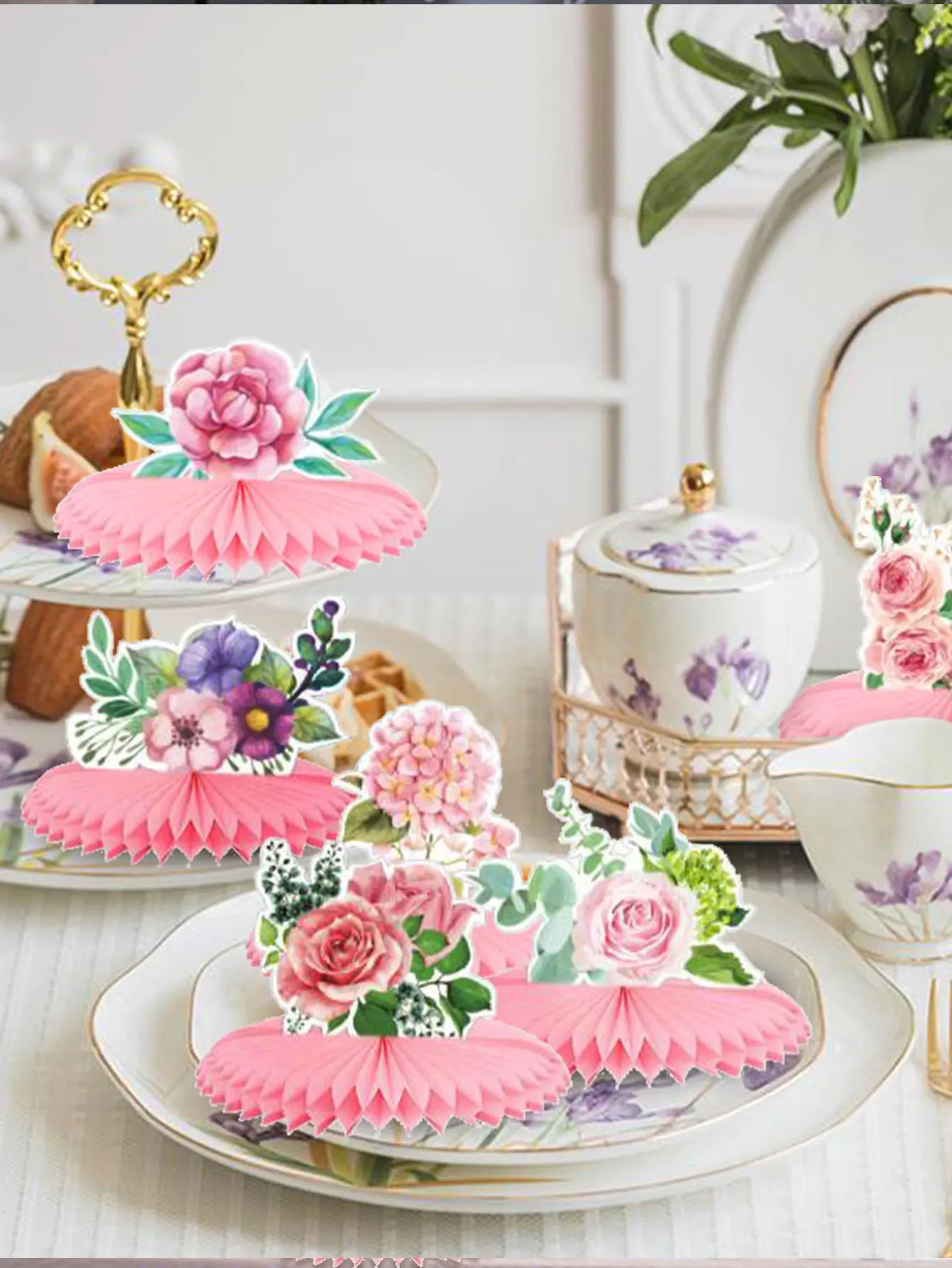 Table Setting Afternoon Tea Baby Shower Decorations Luxe Tea Party