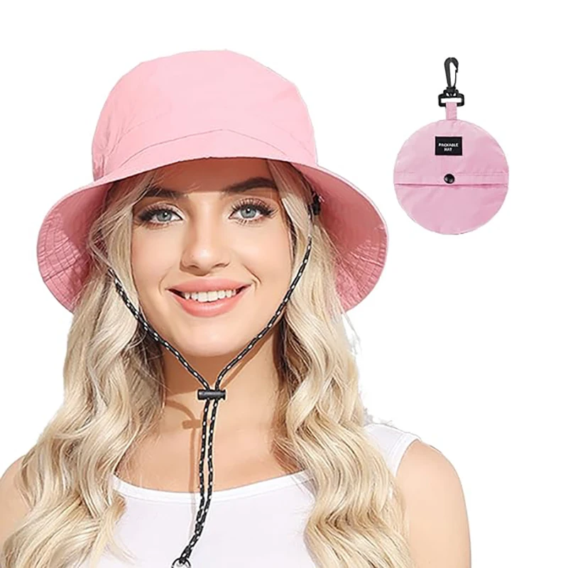 Bucket Hat Fishing Hat Fisherman Hat Fashion Packable Fisherman Hat Men Women UV Protection Waterproof Bucket Sunhat Outdoor Camping Mountaineering Caps