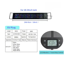  Programma 18inch-24inch/45cm Aquarium Led Full Spectrum 24W Moonlight Sunrise Sunset LED Aquarium Plant Grow Lamp for Fish Tank 