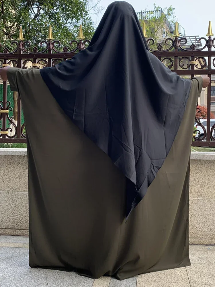 Ramadan Eid Butterfly Abaya with Zipper Front Plain Niqab Islam Muslim Prayer Clothes Abayas for Women Dubai Turkey Hijab Dress