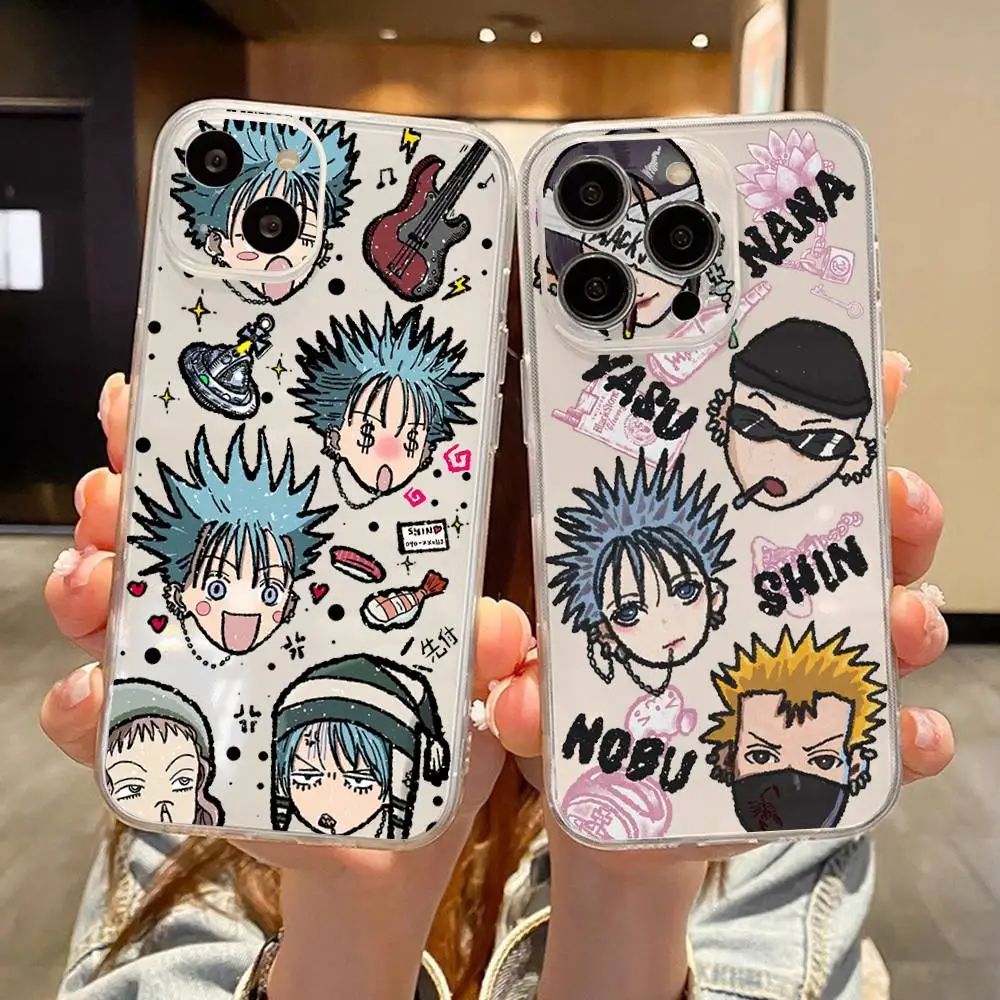Nana Osaki Anime Transparent Silicone Phone Case - Soft Cover