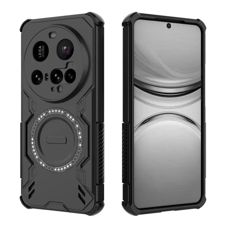 Shockproof Magnetic Adsorption Case with Heat Dissipation and Durable PC+TPU Bumper Cover