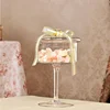 European Glass Cake and Candy Can Transparent Bulk Cans with High Tray Creative Dustproof Dessert Storage for Weddings and Home 3