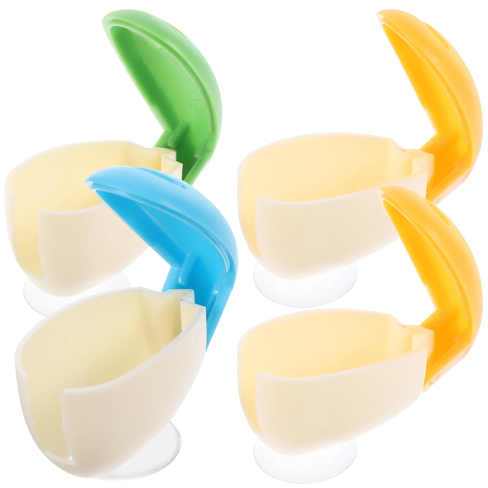4 Pcs Toothbrush Holder Portable Toothbrush Stand Smile Holders Protective Cover Dental Accessories Toothpaste
