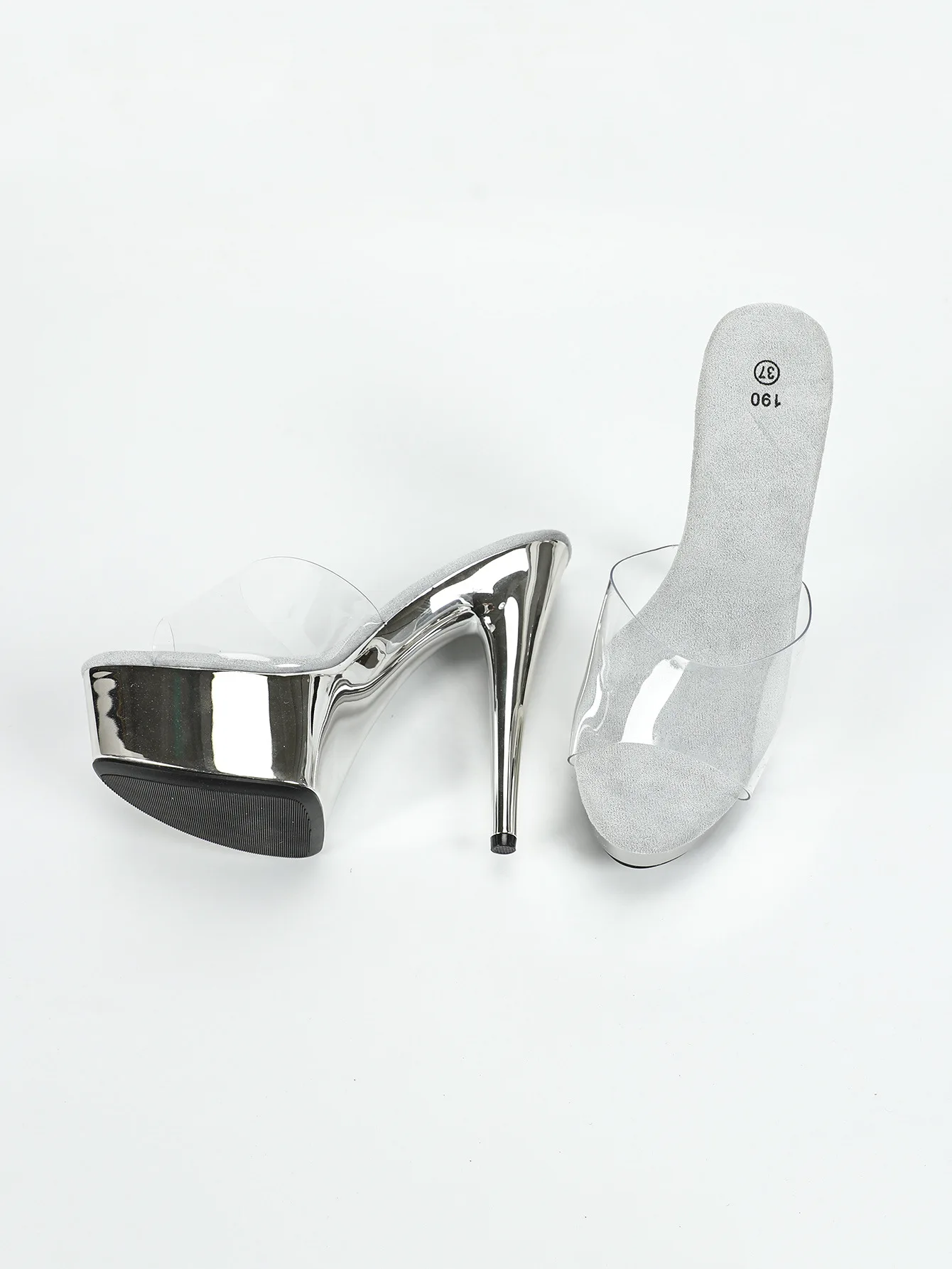 Damen High Heels Dünner Absatz Sexy Wasserdichter Tisch 15 cm Hohe Super High Heel Hausschuhe LFD-8661-B24 – Detail 13