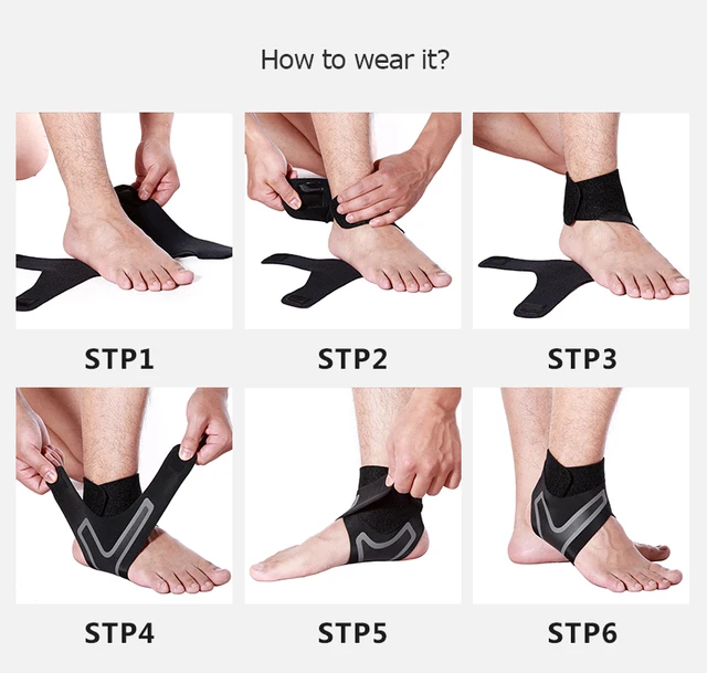 Ankle Brace Protection Plantar Fasciitis Ankle Support Sports Protector Sprain Tendonitis and Heel Pain Relief Safety Fitness 6