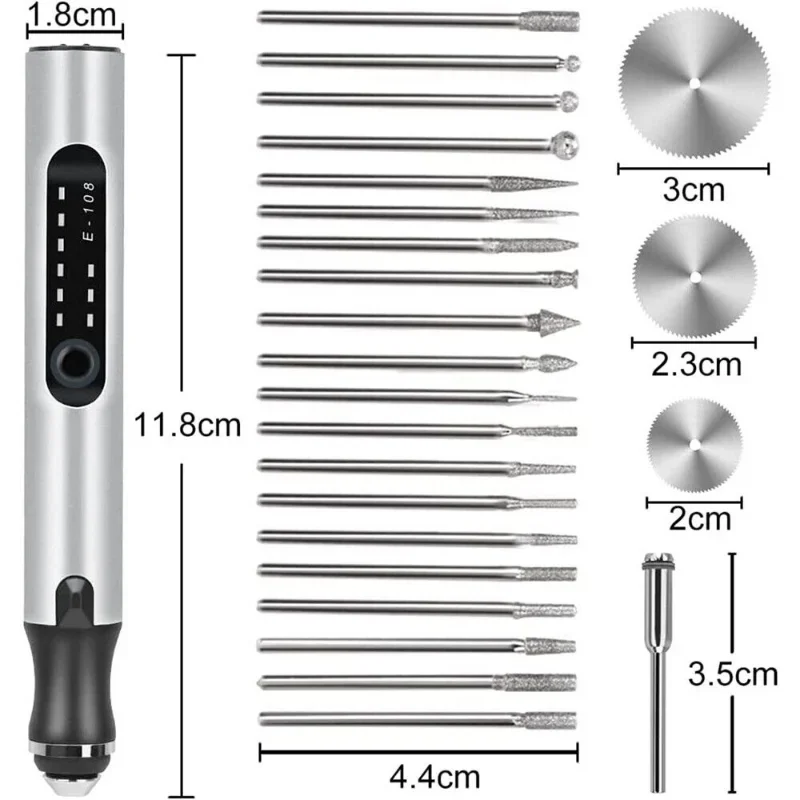 Electric Engraving Pen Electric Engraving Pen USB Rechargeable Cordless Engraving Machine DIY Rotary Engraver Jewelry Wood Glass Stone Carving
