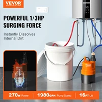VEVOR Tankless Water Heater Flushing Kit Includes Efficient Pump & 5 Gallon Pail & 2 Hoses & Descaling Powder Quick Instal 2