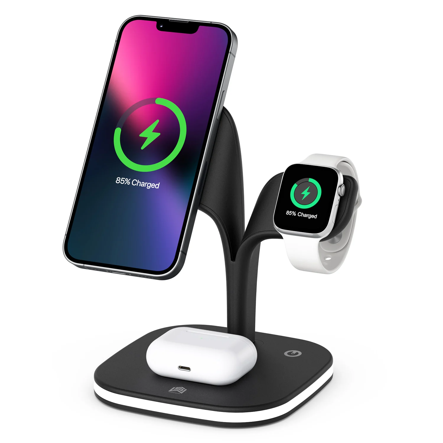 

3 in 1 Magnetic Wireless Charger 15W Charging Station for iPhone 13 12 Pro Pro Max Mini for Apple Watch 7 6 5 4 3 SE Airpods Pro