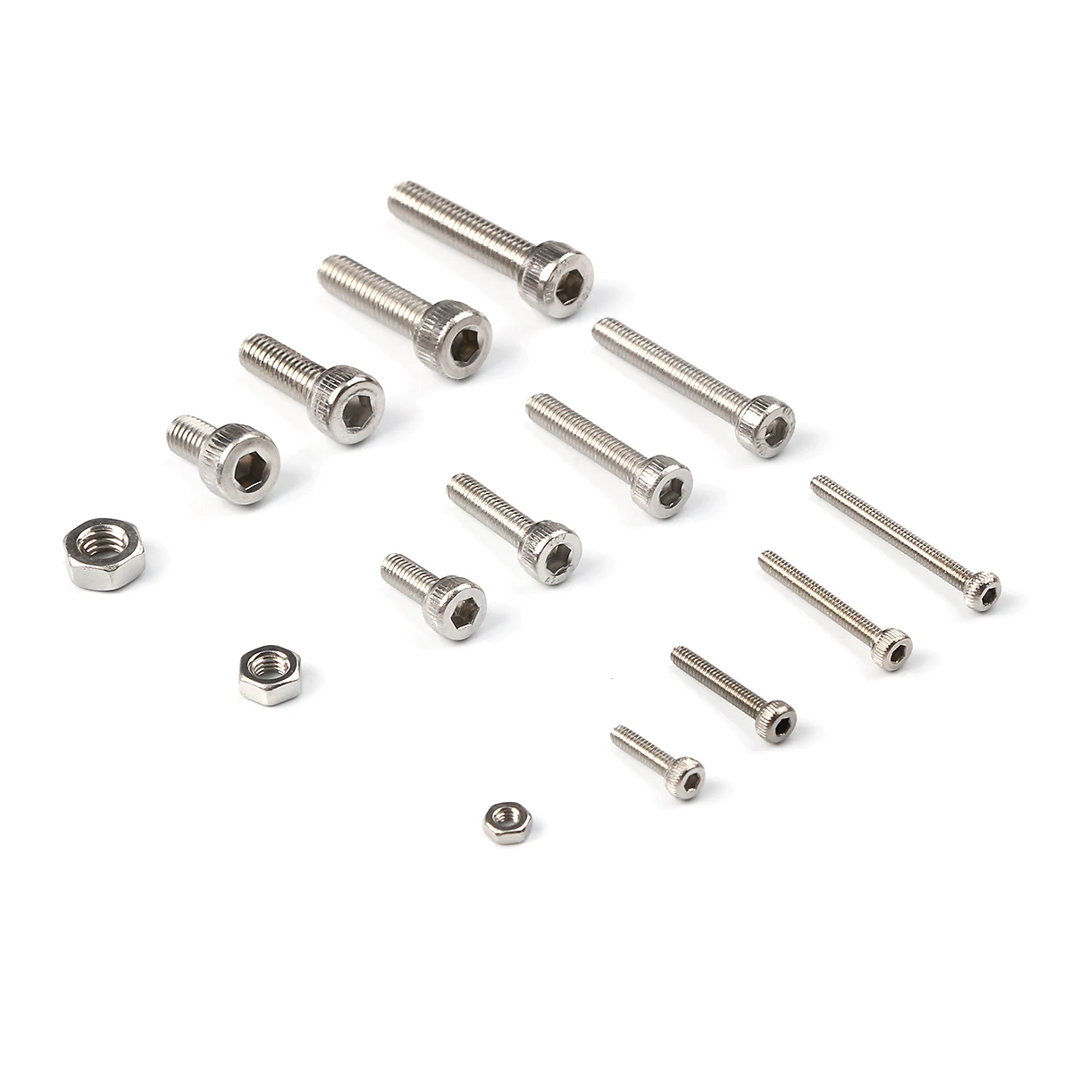 Hex Head Screws Bolts And Nuts Set, Allen Key Screw M2.5 M3 M4 M5 M6 M8 Stainless Steel Machine Screws Washers Hexagon Socket Cap Assortment 135pcs - View #10
