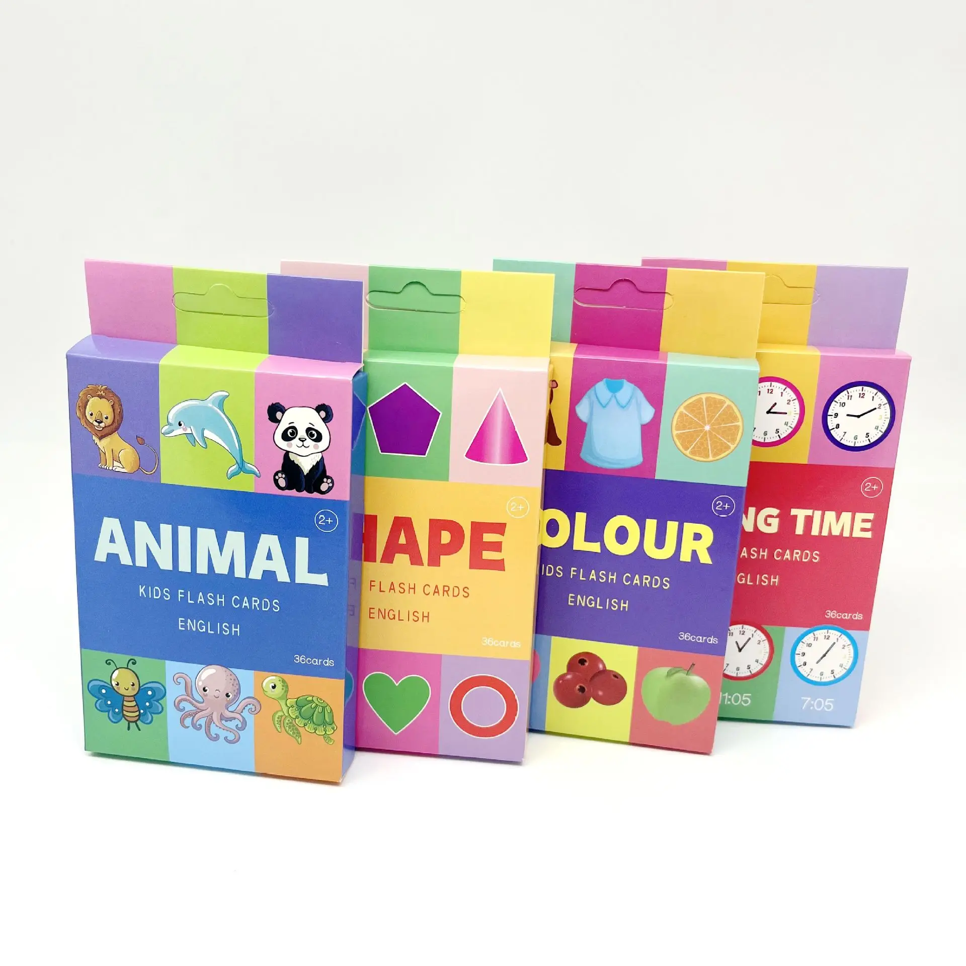 English Cognition Flashcards for Kids 3-14 Years Reading Enlightenment Cards Educational Toys Montessori Teaching Aids Gifts 3