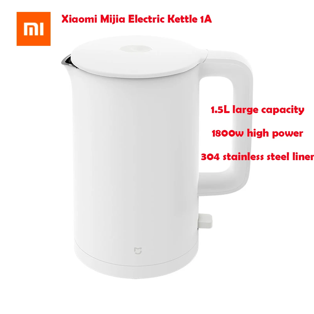 

Оригинальный электрический чайник Xiaomi Mijia, 1 А, быстрое горячее закипание, нержавеющая сталь, интеллектуальный контроль температуры, чайник с защитой от перегрева, чайник, чайник